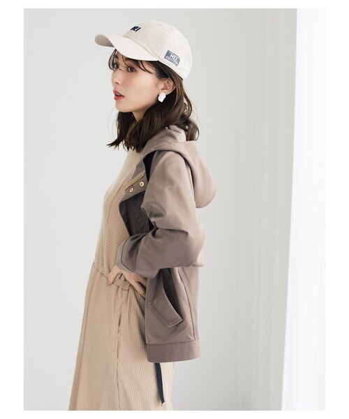 Green Parks(グリーンパークス)の「・RAY CASSIN マウンテンパーカー(ジャケット/アウター・グレー/ブラック/ベージュ/モカ/カーキ/ブルーグリーン/プラム・F)」の4枚目の写真