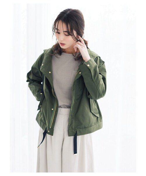 Green Parks(グリーンパークス)の「・RAY CASSIN マウンテンパーカー(ジャケット/アウター・グレー/ブラック/ベージュ/モカ/カーキ/ブルーグリーン/プラム・F)」の21枚目の写真