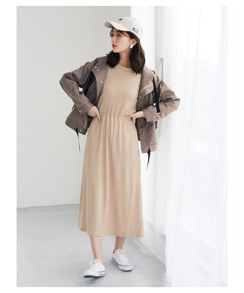 Green Parks(グリーンパークス)の「・RAY CASSIN マウンテンパーカー(ジャケット/アウター・グレー/ブラック/ベージュ/モカ/カーキ/ブルーグリーン/プラム・F)」の3枚目の写真