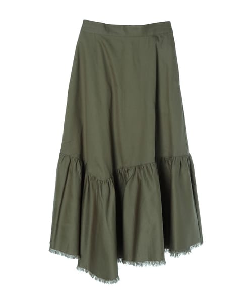 Green　Parks（グリーンパークス）の「【Special Price】・SUGAR SPOON イレヘムロングスカート（スカート・ブラック/ベージュ/カーキ/パープル・F）」の15枚目の写真