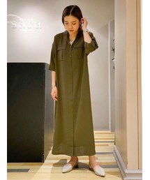 Green　Parks | 【Special Price】・Petit Fleur サファリシャツワンピース(ワンピース/ドレス)