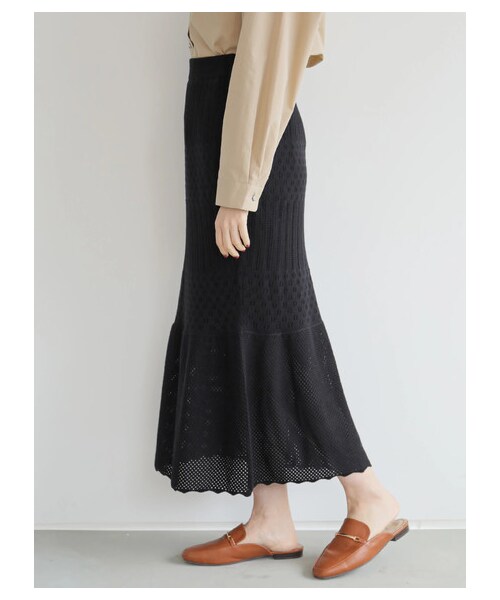 Green Parks(グリーンパークス)の「【Special Price】・SUGAR SPOON レースアミニットスカート(スカート・ブラック/ベージュ/モカ/ライトカーキ・F)」の3枚目の写真