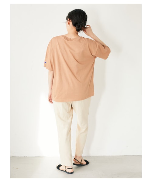 Green　Parks（グリーンパークス）の「【Special Price】・ELENCARE DUEレーヨン麻テーパードパンツ（パンツ・ベージュ/モカ/ミント・F）」の7枚目の写真