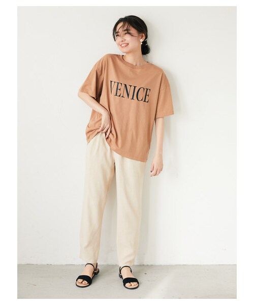 Green　Parks（グリーンパークス）の「【Special Price】・ELENCARE DUEレーヨン麻テーパードパンツ（パンツ・ベージュ/モカ/ミント・F）」の5枚目の写真