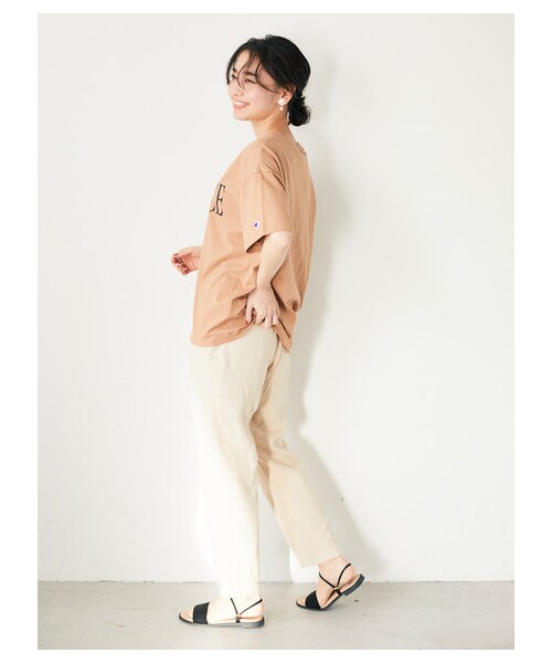 Green　Parks（グリーンパークス）の「【Special Price】・ELENCARE DUEレーヨン麻テーパードパンツ（パンツ・ベージュ/モカ/ミント・F）」の6枚目の写真