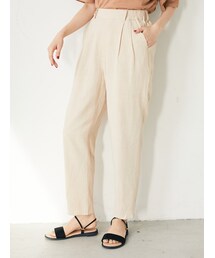 Green　Parks | 【Special Price】・ELENCARE DUEレーヨン麻テーパードパンツ(パンツ)