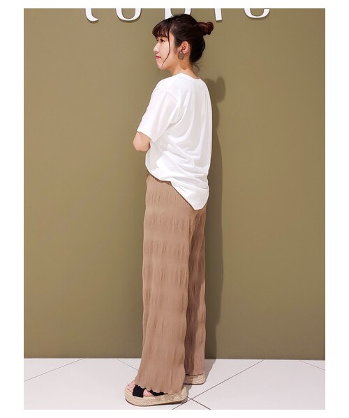 Green　Parks（グリーンパークス）の「【Special Price】・ELENCARE DUE マジョリカプリーツパンツ（パンツ・ブラック/モカ/ライトカーキ/ブルー・F）」の5枚目の写真