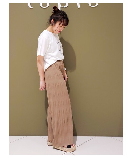 Green　Parks（グリーンパークス）の「【Special Price】・ELENCARE DUE マジョリカプリーツパンツ（パンツ・ブラック/モカ/ライトカーキ/ブルー・F）」の4枚目の写真