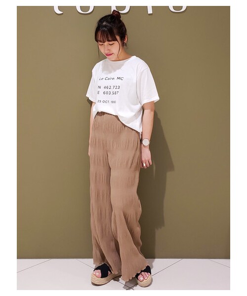 Green　Parks（グリーンパークス）の「【Special Price】・ELENCARE DUE マジョリカプリーツパンツ（パンツ・ブラック/モカ/ライトカーキ/ブルー・F）」の3枚目の写真