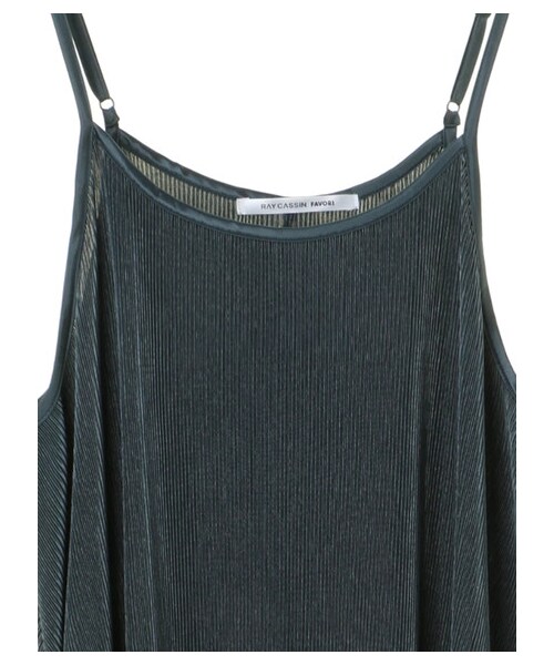 Green　Parks（グリーンパークス）の「【Special Price】・RAY CASSIN プリーツキャミワンピース（ワンピース/ドレス・ブラック/グレーベージュ/カーキ/ブルー・F）」の6枚目の写真