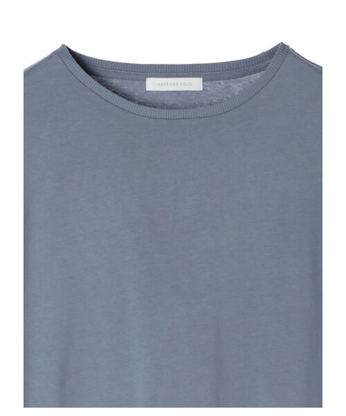 AMERICAN HOLIC(アメリカンホリック)の「裾スリットクルーネックカットワンピース(ワンピース/ドレス・オフホワイト/杢ホワイト/チャコールグレー/モカ/ブルー・F)」の3枚目の写真