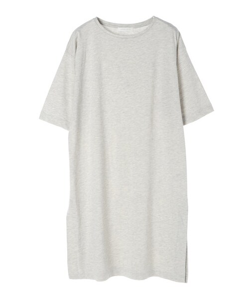 AMERICAN HOLIC(アメリカンホリック)の「裾スリットクルーネックカットワンピース(ワンピース/ドレス・オフホワイト/杢ホワイト/チャコールグレー/モカ/ブルー・F)」の7枚目の写真