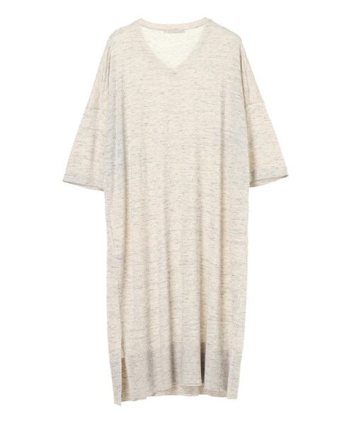 AMERICAN HOLIC（アメリカンホリック）の「【Special Price】Vネックサイドスリットニットチュニック（トップス・アイボリー/杢ライトグレー/ネイビー/ベージュミクスチャー・F）」の2枚目の写真