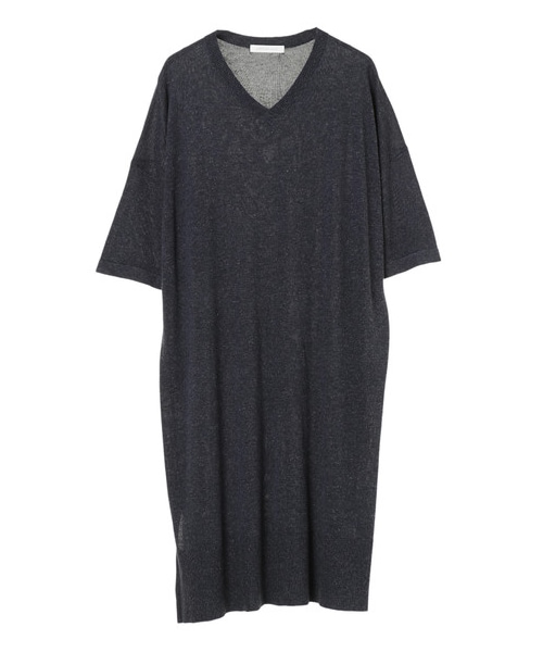 AMERICAN HOLIC（アメリカンホリック）の「【Special Price】Vネックサイドスリットニットチュニック（トップス・アイボリー/杢ライトグレー/ネイビー/ベージュミクスチャー・F）」の12枚目の写真