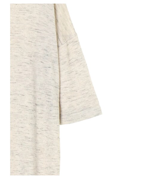 AMERICAN HOLIC（アメリカンホリック）の「【Special Price】Vネックサイドスリットニットチュニック（トップス・アイボリー/杢ライトグレー/ネイビー/ベージュミクスチャー・F）」の4枚目の写真