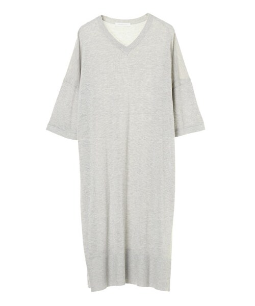 AMERICAN HOLIC（アメリカンホリック）の「【Special Price】Vネックサイドスリットニットチュニック（トップス・アイボリー/杢ライトグレー/ネイビー/ベージュミクスチャー・F）」の7枚目の写真