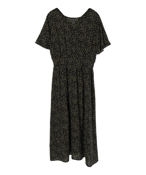 earth music&ecology(アースミュージックアンドエコロジー)の「ウエスト切替えワンピース(ワンピース/ドレス・ブラック/ライトベージュ/サックスブルー・F)」の9枚目の写真