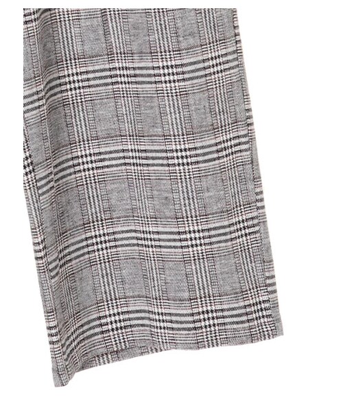 earth music&ecology（アースミュージックアンドエコロジー）の「【Special Price】めちゃはきやす麻混ワイドパンツ（パンツ・ベージュ/ネイビー/エクリュー/チェック・M/L）」の18枚目の写真