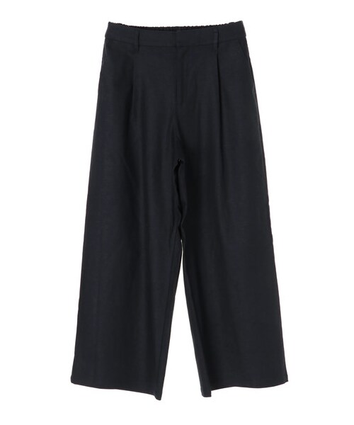 earth music&ecology（アースミュージックアンドエコロジー）の「【Special Price】めちゃはきやす麻混ワイドパンツ（パンツ・ベージュ/ネイビー/エクリュー/チェック・M/L）」の21枚目の写真