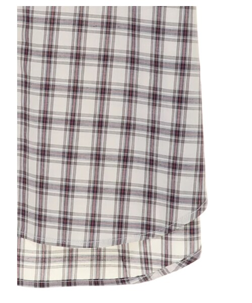 earth music&ecology（アースミュージックアンドエコロジー）の「【Special Price】40キャンブリック半袖2wayシャツ（トップス・アイボリー/ネイビー/チェックネイビー/チェックベージュ/チェックブラック/チェックアイボリー・F）」の19枚目の写真