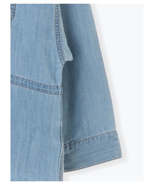 Lugnoncure（ルノンキュール）の「ライトデニムジャケット（ジャケット/アウター・アイボリー/ブルー/ネイビー・F）」の4枚目の写真