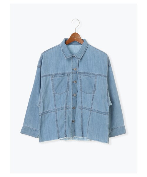 Lugnoncure（ルノンキュール）の「ライトデニムジャケット（ジャケット/アウター・アイボリー/ブルー/ネイビー・F）」の9枚目の写真