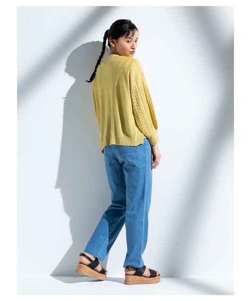 E hyphen world gallery(イーハイフンワールドギャラリー)の「【Special Price】ベーカーテーパードパンツ(パンツ・ライトインディゴ/ブラックインディゴ・F)」の8枚目の写真