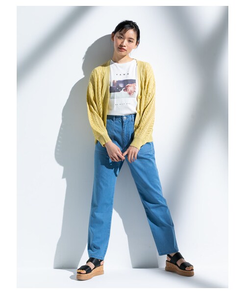 E hyphen world gallery(イーハイフンワールドギャラリー)の「【Special Price】ベーカーテーパードパンツ(パンツ・ライトインディゴ/ブラックインディゴ・F)」の6枚目の写真