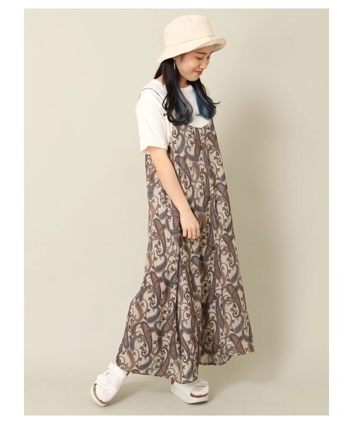 E hyphen world gallery（イーハイフンワールドギャラリー）の「【Special Price】ペイズリーフレアワンピース（ワンピース/ドレス・グレー/ライトカーキ・F）」の16枚目の写真