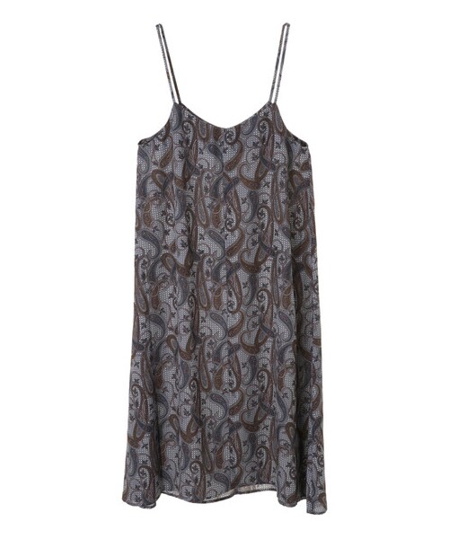 E hyphen world gallery（イーハイフンワールドギャラリー）の「【Special Price】ペイズリーフレアワンピース（ワンピース/ドレス・グレー/ライトカーキ・F）」の9枚目の写真