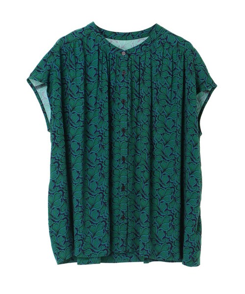YECCA VECCA(イェッカヴェッカ)の「【Special Price】P.2wayミュルーズプリントブラウス(トップス・アイボリー/グリーン・F)」の10枚目の写真