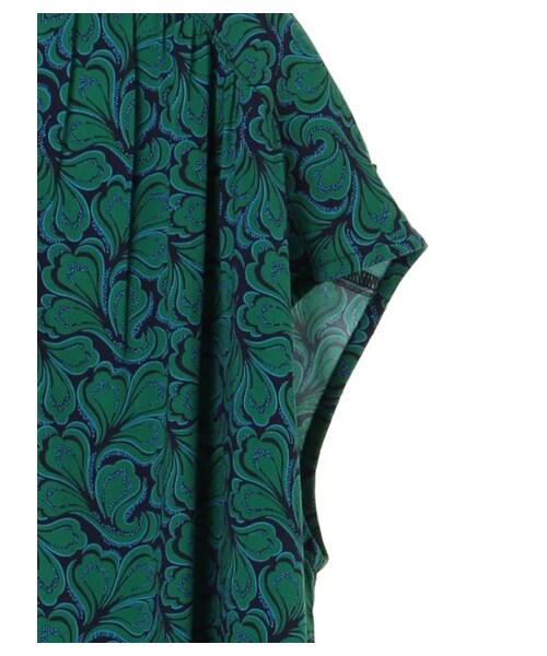 YECCA VECCA(イェッカヴェッカ)の「【Special Price】P.2wayミュルーズプリントブラウス(トップス・アイボリー/グリーン・F)」の4枚目の写真