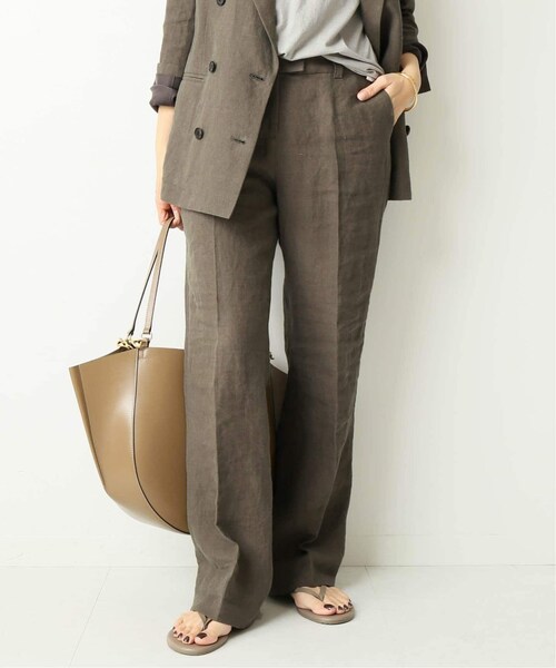 【Classical Origin】「スタイル盛れる。」ブラスト＆裾フリンジ加工ストレッチ素材スリムフレアデニムパンツ／Blasted & Fringed Stretch Slim Flare Denim Pants co0900008