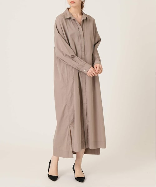 IENA イエナ maison オーガニックシルクシャツワンピース 絹 100% IENA イエナ maison オーガニックシルクシャツワンピース 絹 100