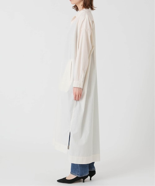 IENA イエナ maison オーガニックシルクシャツワンピース 絹 100% IENA シルクコットン ロング シャツワンピース - メルカリ