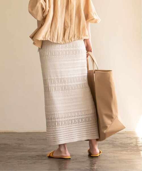 Noble（ノーブル）の「透かし編みニットスカート◇（）」 - WEAR 