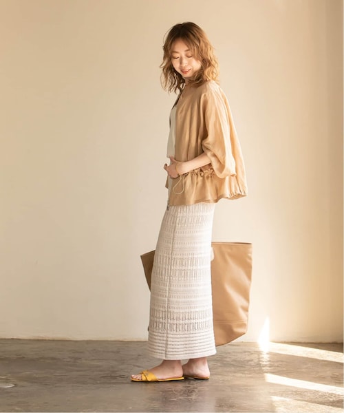 Noble（ノーブル）の「透かし編みニットスカート◇（）」 - WEAR 