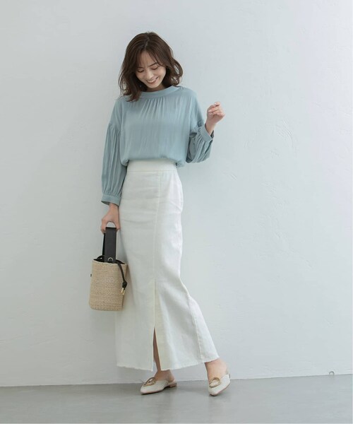 Noble（ノーブル）の「《WEB限定》NOBLEX CACHEC スリットマキシ 
