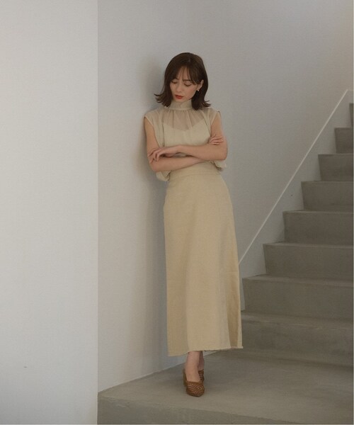 Noble（ノーブル）の「《WEB限定》NOBLEX CACHEC スリットマキシ  