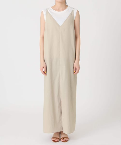 【美品】 プラージュ OX キャミワンピース ロングワンピース Vネック 美品】 プラージュ OX キャミワンピース ロングワンピース V