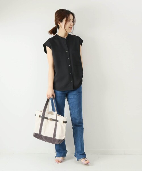 Spick & Span(スピックアンドスパン)の「Peスパンツイルシャツ◆(その他・ブラック D/フリー)」の4枚目の写真