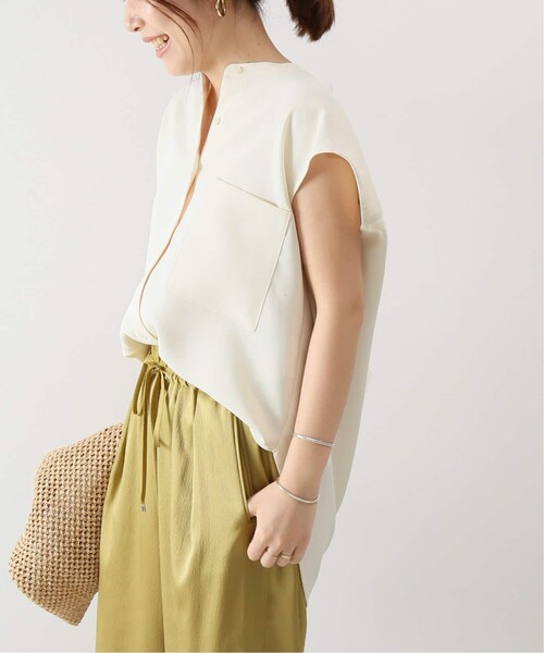 Spick & Span(スピックアンドスパン)の「Peスパンツイルシャツ◆(その他・ブラック D/フリー)」の2枚目の写真