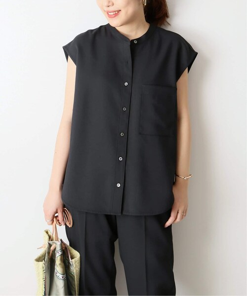 Spick & Span(スピックアンドスパン)の「Peスパンツイルシャツ◆(その他・ブラック D/フリー)」の1枚目の写真