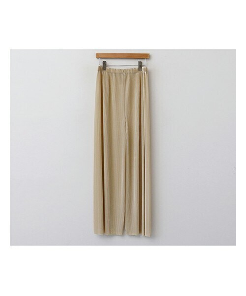 fd style（エフディ スタイル）の「ウエストゴムプリーツロングワイドパンツ（その他パンツ・レディース・화이트/블랙/핑크/베이지/그외/그린/블루・F(44-66)）」の3枚目の写真