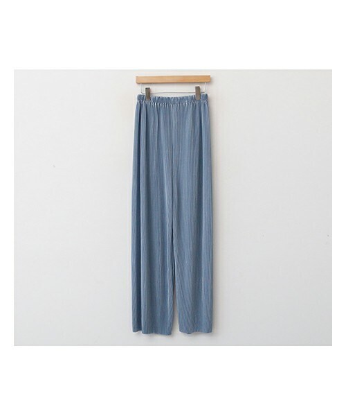 fd style（エフディ スタイル）の「ウエストゴムプリーツロングワイドパンツ（その他パンツ・レディース・화이트/블랙/핑크/베이지/그외/그린/블루・F(44-66)）」の5枚目の写真