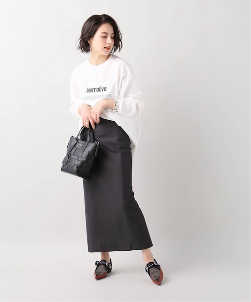 ジャーナルスタンダードレサージュ　タイトスカート　ロングスカート　ブラック　黒 journal standard L'essage（ジャーナルスタンダード レサージュ
