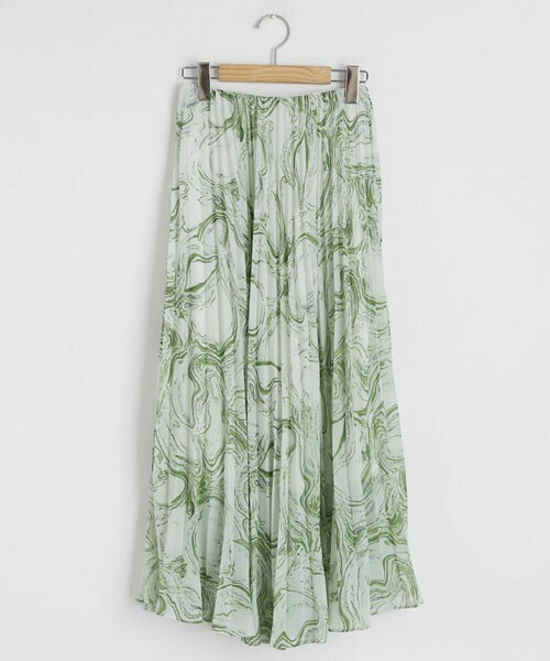 DHOLIC（ディーホリック）の「マーブリングプリーツスカート（スカート・レディース・ピンク/ベージュ/グリーン・FREE）」の3枚目の写真