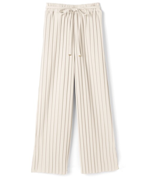 GRL（グレイル）の「リボンベルト付きプリーツワイドパンツ（その他パンツ・レディース・グリーン/エクリュ/アイボリー・F）」の3枚目の写真
