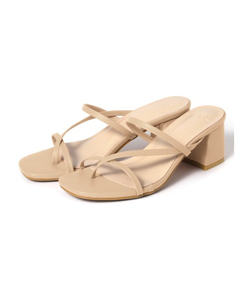 GRL（グレイル）の「ナローストラップサンダル（サンダル・レディース・ブラック/オリーブ/モカ/オレンジ/オフホワイト/レッド/ブラウン/イエロー/ベージュ/パイソン/シルバー・24.5）」の6枚目の写真