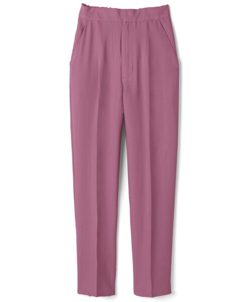 GRL（グレイル）の「リネンライククロップド丈センタープレステーパードパンツ（その他パンツ・レディース・オレンジ/ブラック/ラベンダー/ピンク・S）」の4枚目の写真